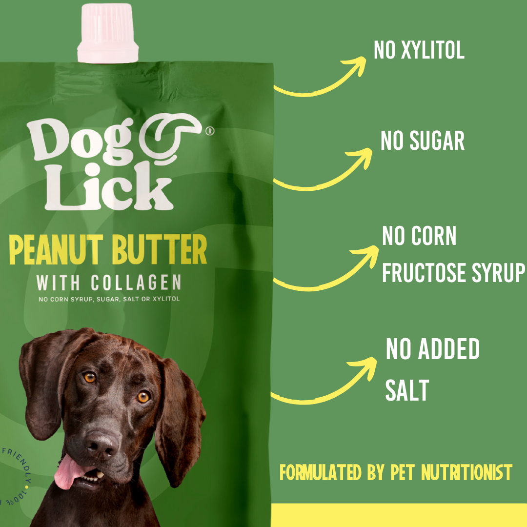 Dog Lick Peanut Butter With Collagen